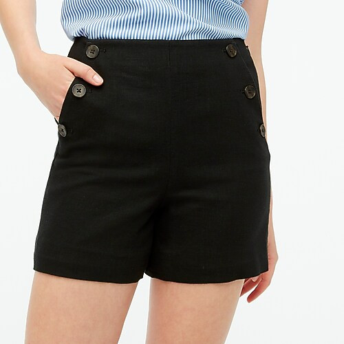 Linen-blend drapey sailor short | J.Crew Factory