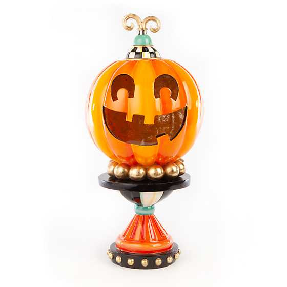 Illuminated Happy Pumpkin - Small | MacKenzie-Childs