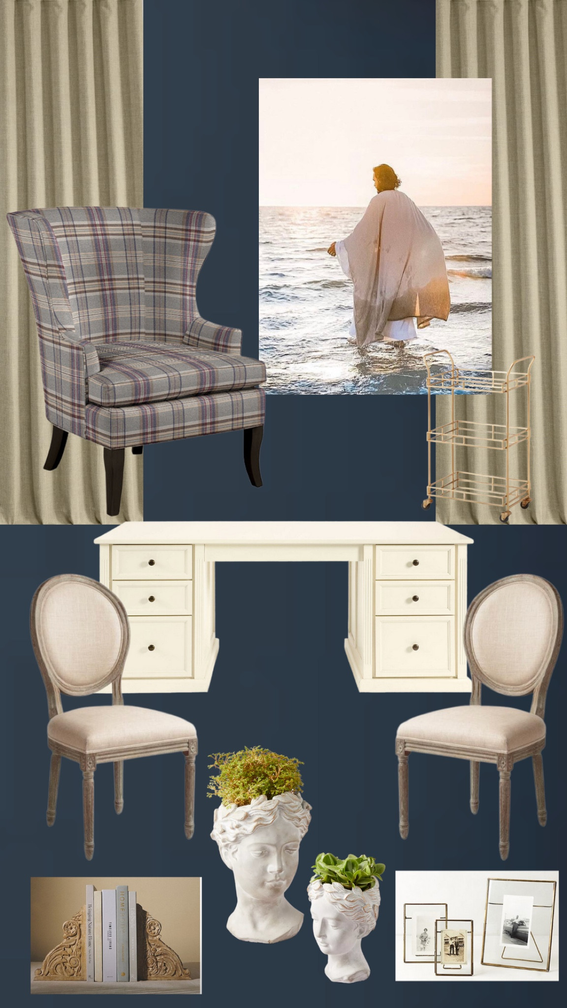 MOODBOARD for Office furniture and book shelf decor

#LTKhome #LTKunder100 #LTKunder50