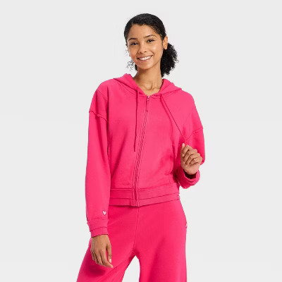 Women's French Terry Full Zip Hoodie Sweatshirt - JoyLab™ | Target