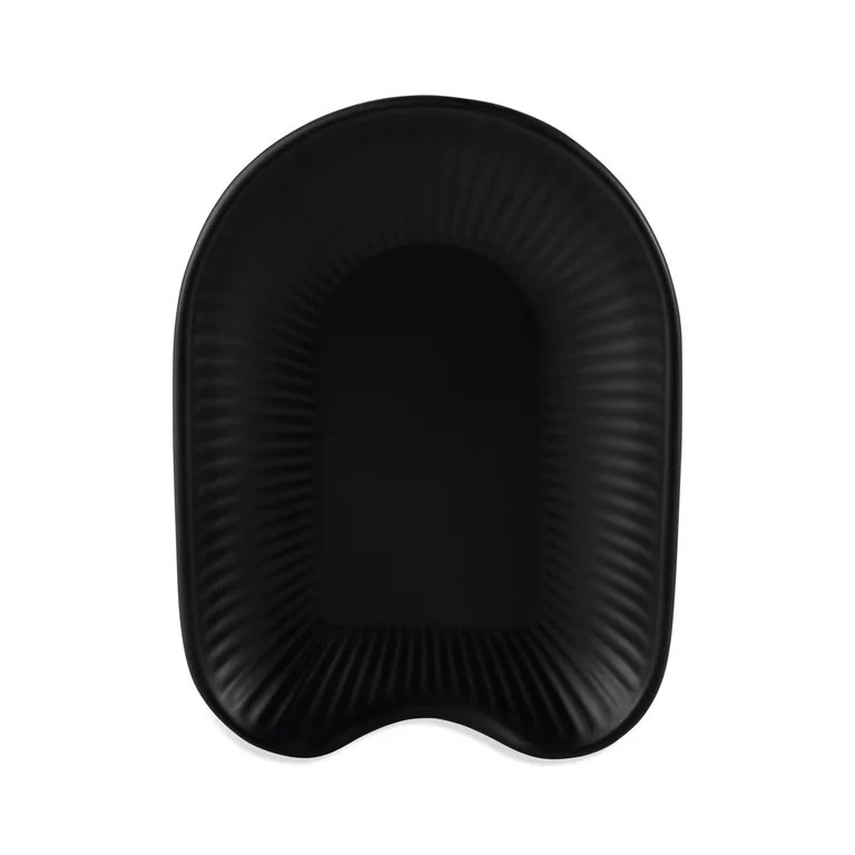 Thyme & Table New Ceramic Ribbed Spoon Rest, Black | Walmart (US)