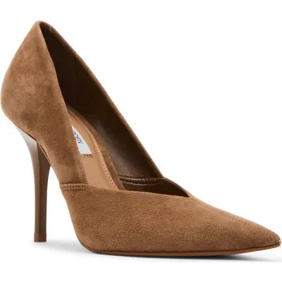 Steve Madden Allude Pointed Toe Pump in Light Brown Suede at Nordstrom, Size 10 | Nordstrom