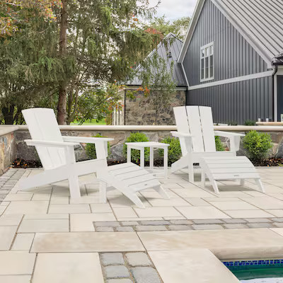 allen + roth by POLYWOOD Oakport 5 -Piece Patio Conversation Set | Lowe's
