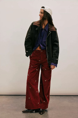 New Free People We The Free Clifton Cord Wide-Leg Jeans Size 27 Womens Jeans | eBay US