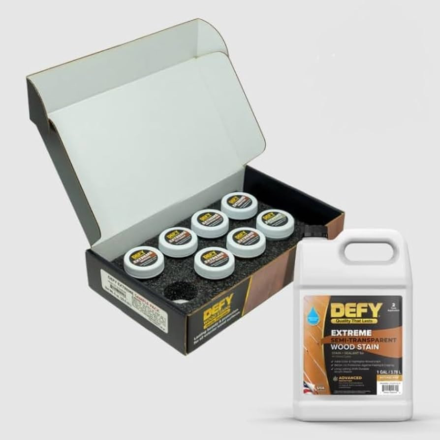 DEFY Extreme Semi-Transparent Wood Stain 1 Oz Color Samples | Amazon (US)