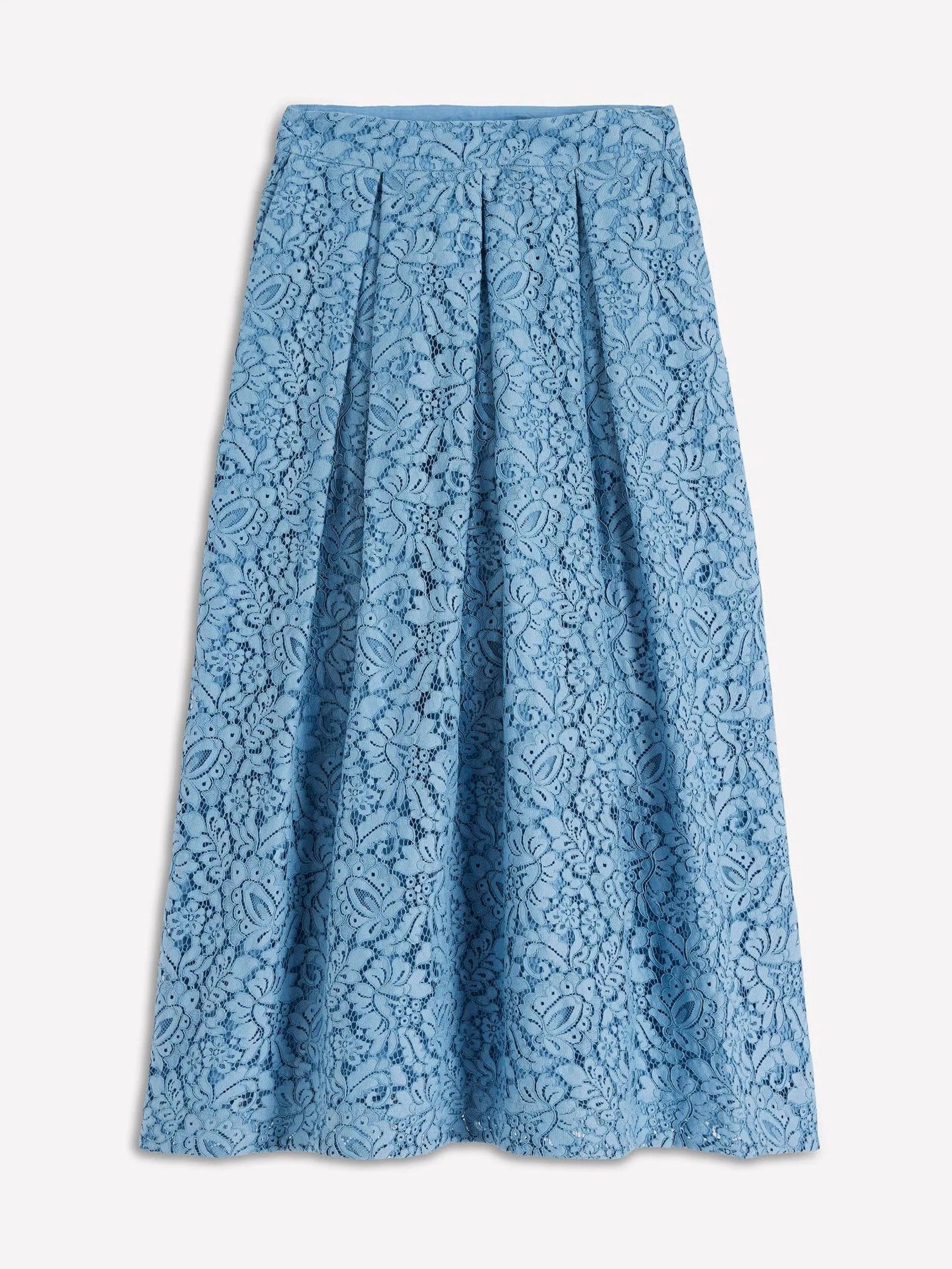Boden Boden Blue Verity Lace Skirt | Next US