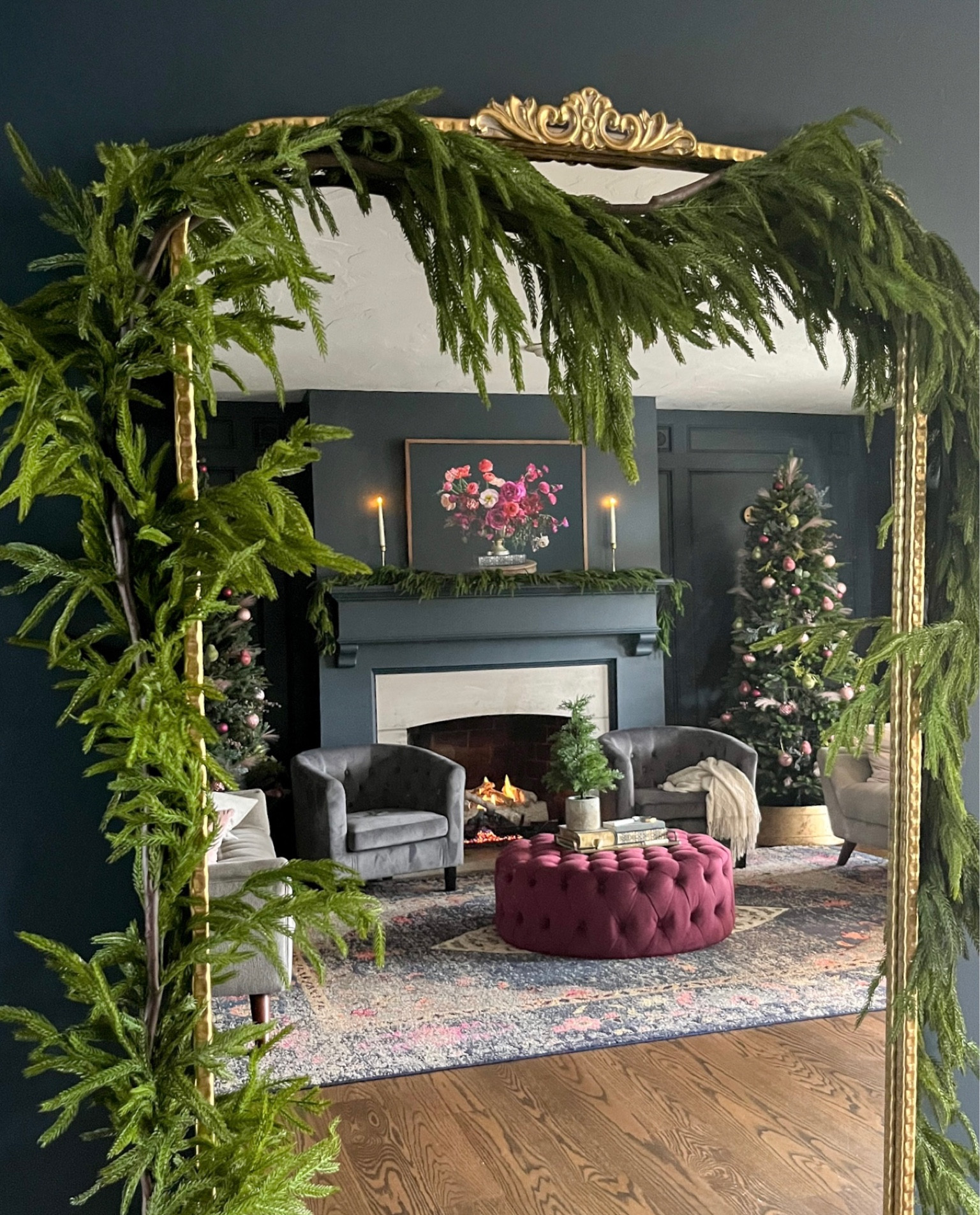 Stop scrolling and double tap because it’s not a reel! 🤗 I pulled out all the decor this weekend, and here’s a little sneak peak. Also, I’ve admired the Arhaus Amelie mirror FOR YEARS but found this dupe at a fraction of the price at Hobby Lobby. 💙 



#LTKHoliday #LTKSeasonal #LTKhome