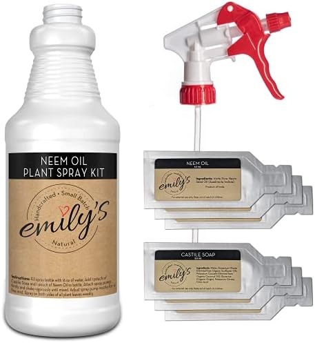 Emily's Naturals Neem Oil Plant Spray Kit, Makes 48oz | Natural Spray for Garden and House Plants... | Amazon (US)