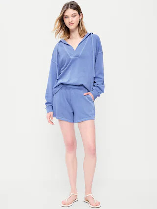 Extra High-Waisted Sweat Shorts -- 5-inch inseam | Old Navy (CA)