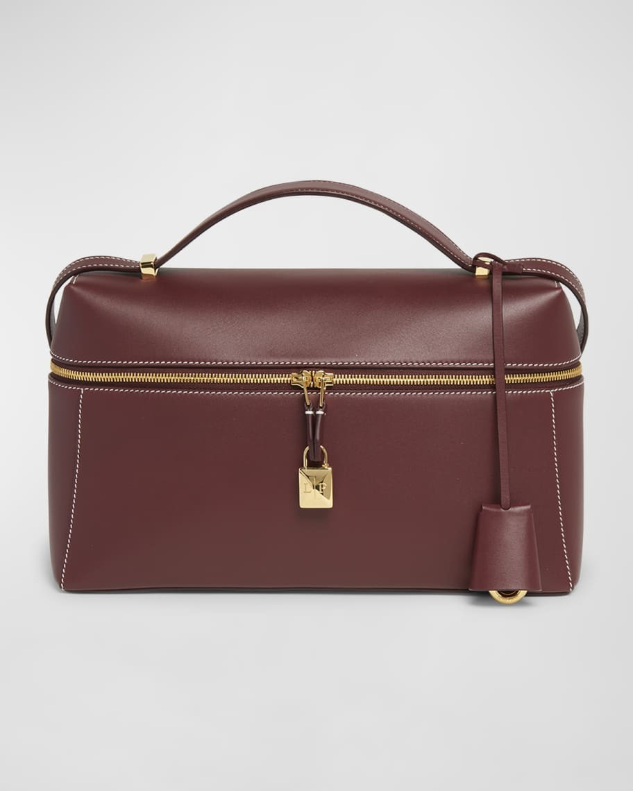 Loro Piana Extra Bag L27 Leather Saddle Bag | Neiman Marcus