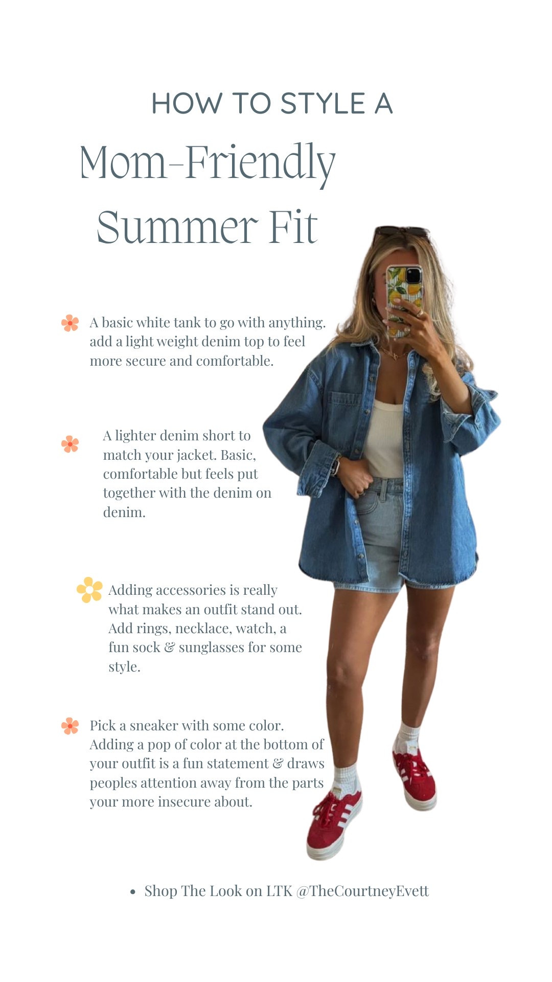 This is the outfit I reach for on busy mom days when I still want to feel cute but stay comfortable.
It’s breathable, lightweight, and easy to move in—perfect for running errands, chasing a toddler, or hanging out at the park. Every piece is practical and stylish, so you’ll actually want to wear it on repeat.

✨ Everything is linked below, including similar options and budget-friendly finds.
📌 Save this for summer outfit inspo you’ll actually wear! #busymom #ootd #momoutfit

#LTKStyleTip #LTKSummerEdit