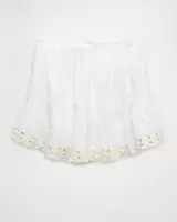 AE High-Waisted Embroidered Eyelet Mini Skirt | American Eagle Outfitters (US & CA)