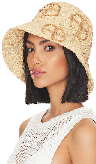 Cabana Bucket Hat in Natural Straw | Revolve Clothing (Global)