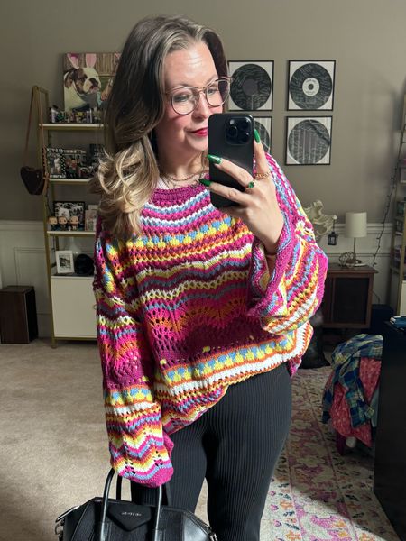 Loving this adorable Crochet sweater 
Under $20 
Runs oversized  

#LTKFindsUnder50 #LTKStyleTip #LTKGiftGuide