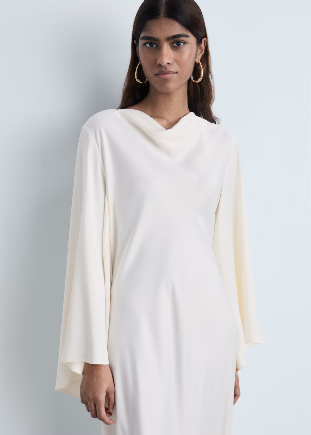 Long satin dress | Mango (US/MX/AU)