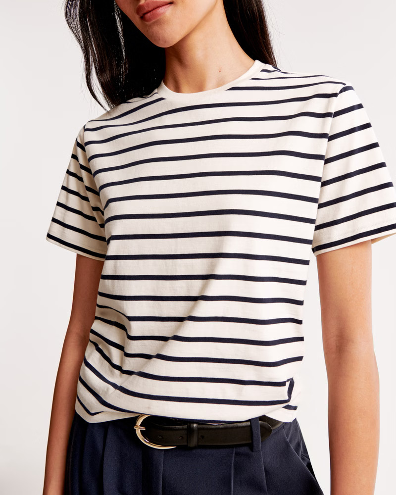 Essential Premium Polished Relaxed Tee | Abercrombie & Fitch (US)