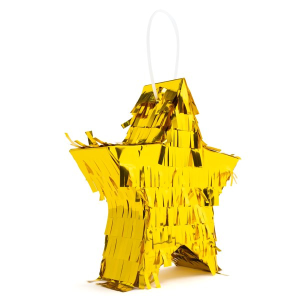 Way to Celebrate Party Foil Star Pinata Gold | Walmart (US)