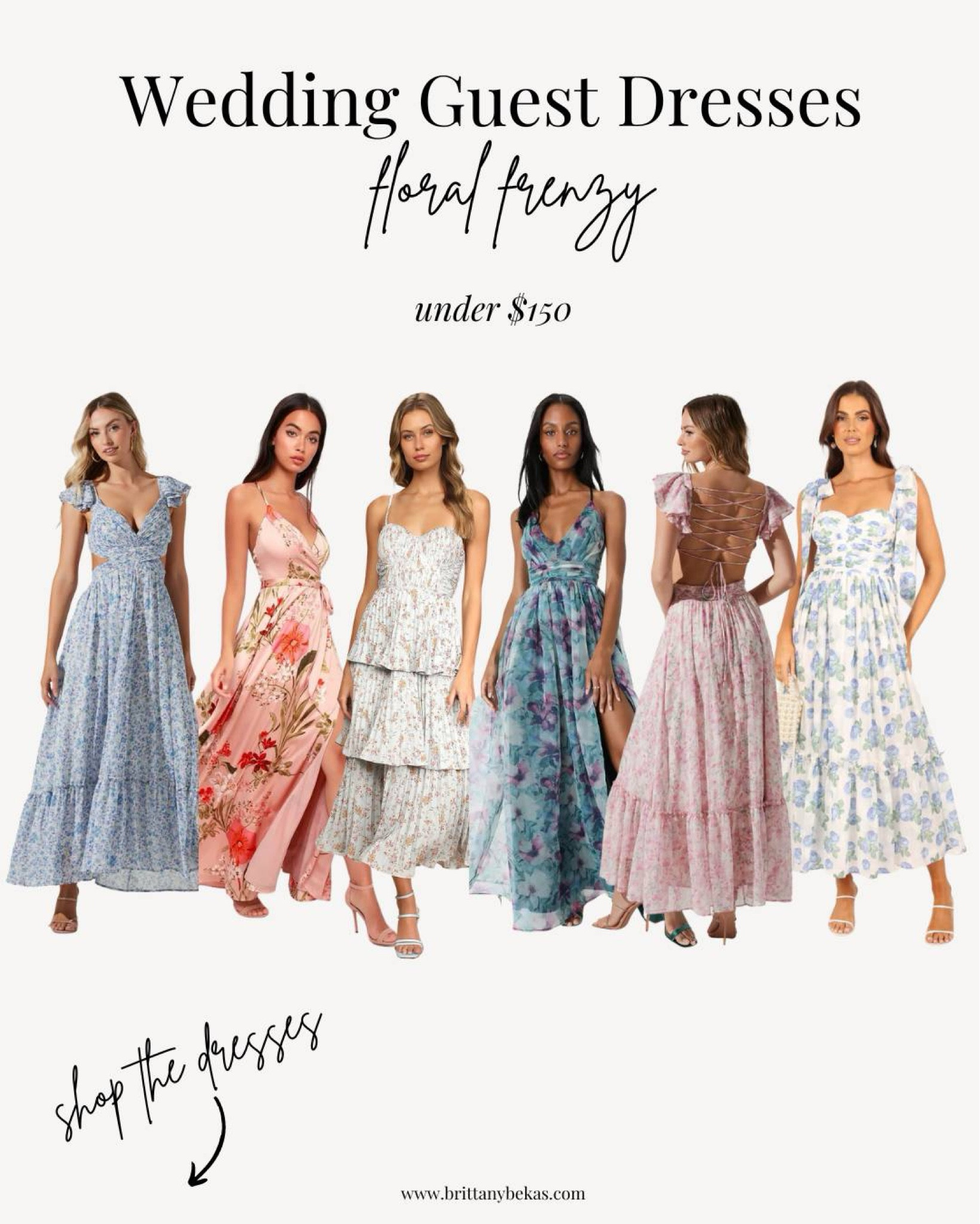 Spring wedding guest dresses under $150. Floral dress are the trend for spring garden weddings. Loving these dresses. 

Baby shower dress - wedding guest dress - spring wedding guest dress - engagement photo dress - floral dress - lulus dress 

#LTKSpringSale #LTKwedding #LTKstyletip