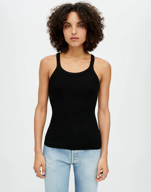 Ribbed Tank - Black | RE/DONE