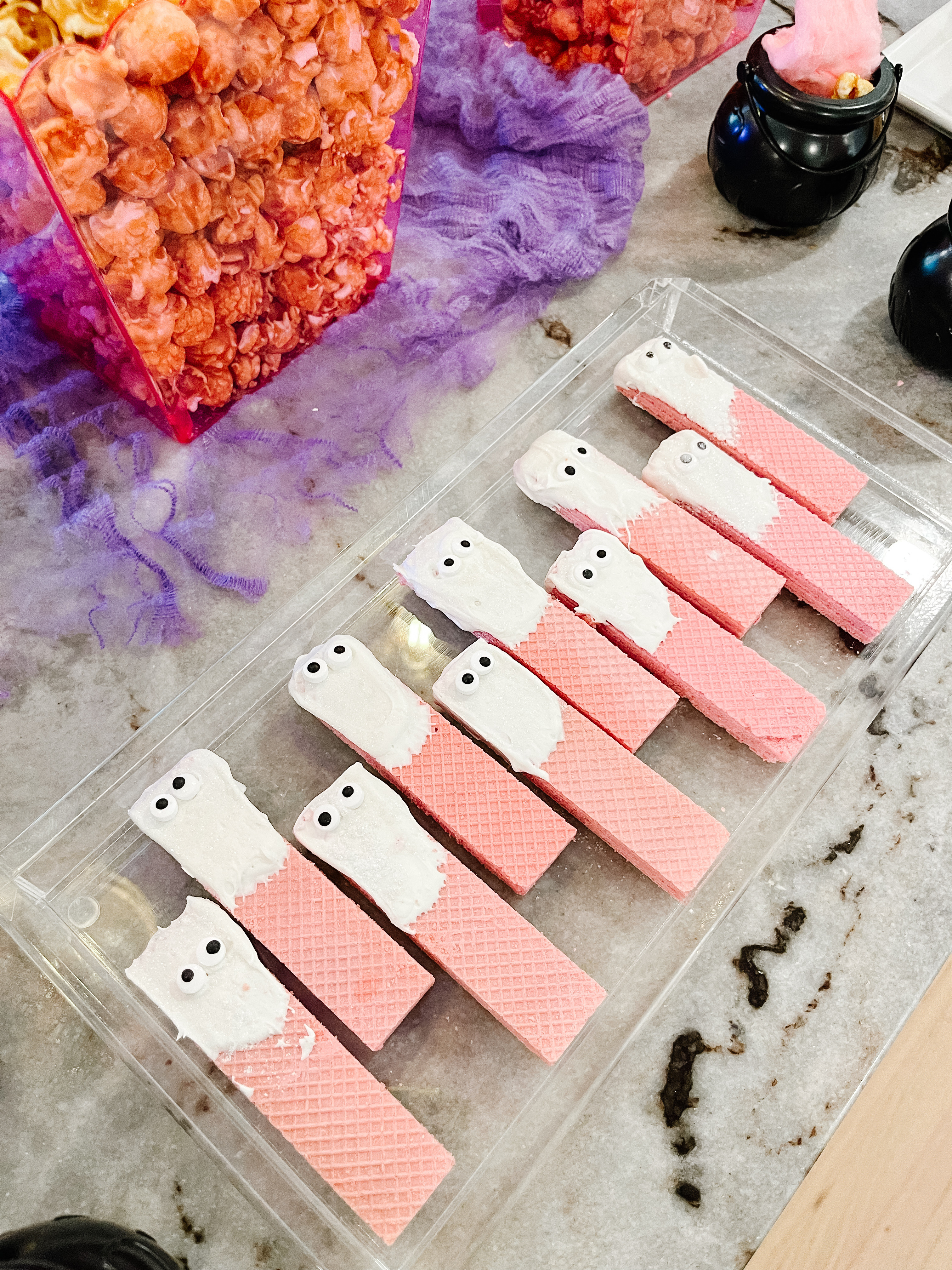 Recreate these fun Halloween wafer cookies that even the kids can help make. 

 #LTKHalloween #LTKParties #LTKKids
