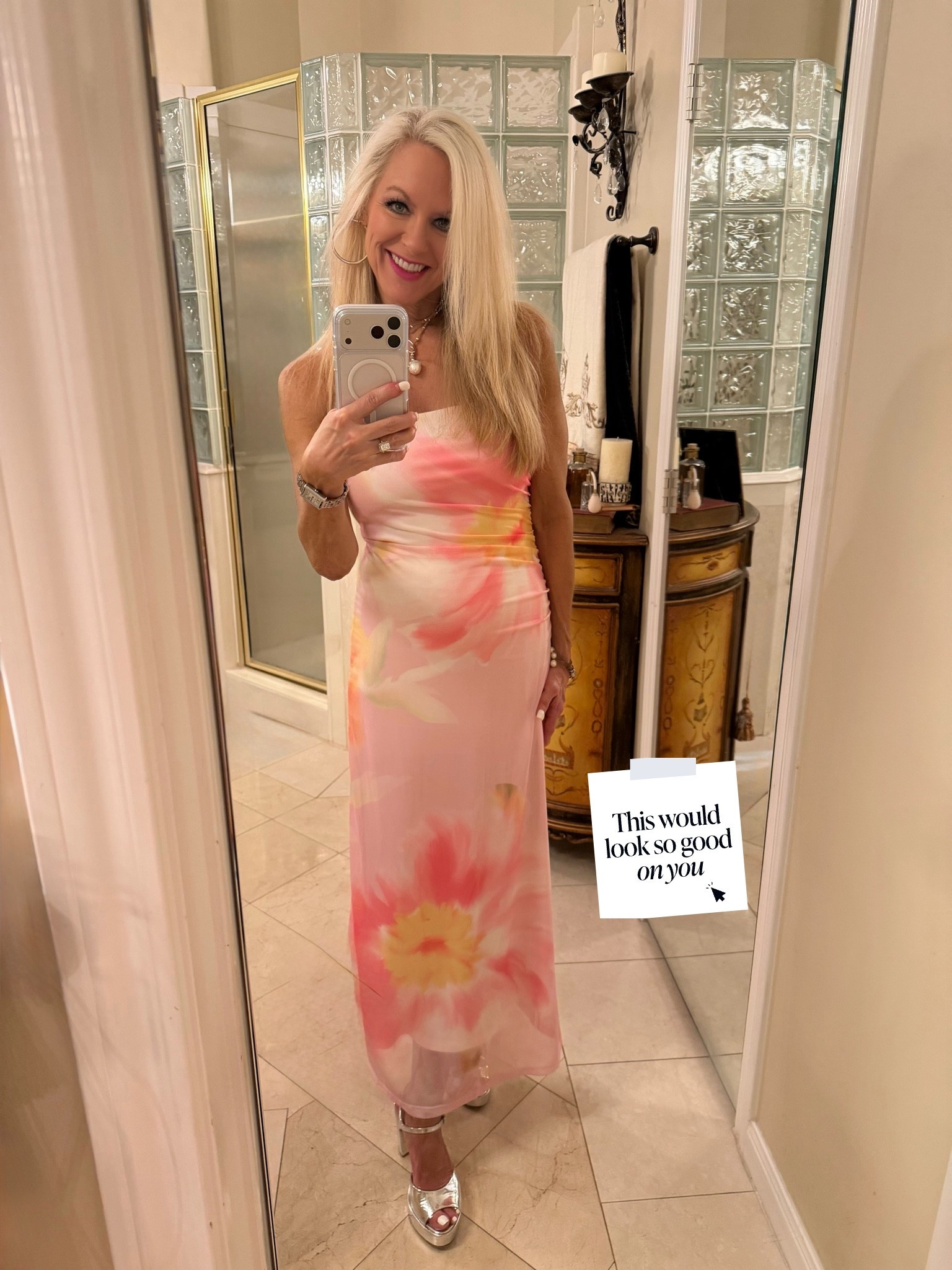 Such a pretty dress for summer (available in other colors)! I am 5’4”, 113 lbs and wearing a size small (Shoes code: Amy15).

#LTKootd #LTKWedding #LTKgrwm