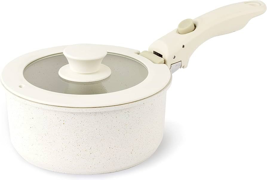 CAROTE Sauce Pans, Non Stick Saucepan, Detachable Handle Pots and Pans Set, NonStick Kitchen Cookwar | Amazon (US)