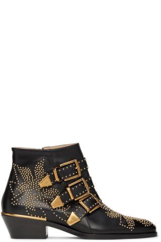 Black Susanna Ankle  Boots | SSENSE