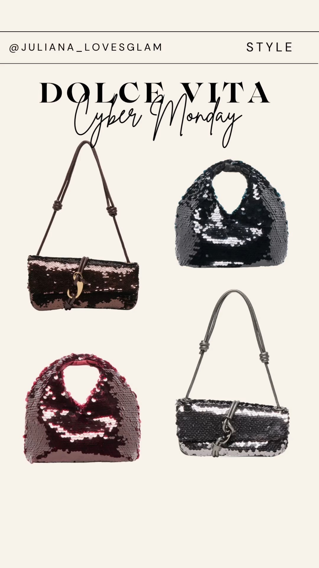 The cutest bags for the holidays @dolcevita #dolcevita #holidaystyle 



#LTKCyberWeek #LTKSaleAlert #LTKHoliday
