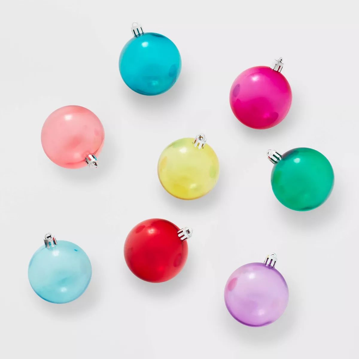 Round Transparent Plastic Christmas Tree Ornament Set 40pc Assorted - Wondershop™ | Target