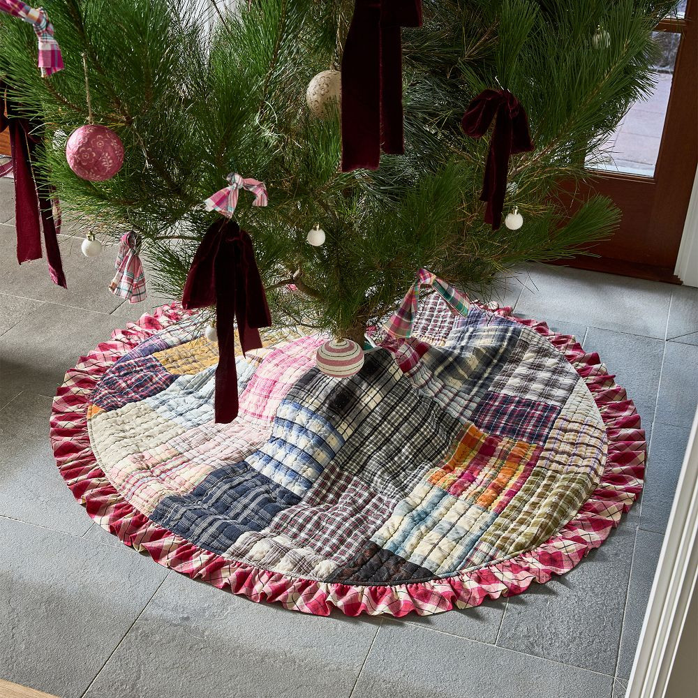 Sloan Patchwork Tree Skirt | GreenRow
