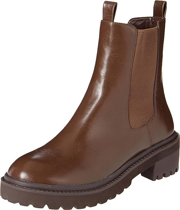 The Drop Women's Saviah Chunky Sole Pull-On Chelsea Boot | Amazon (US)