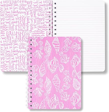 Lilly Pulitzer Hardcover Mini Spiral Notebook, 8.25" x 6.5" Small Journal with 160 College Ruled ... | Amazon (US)