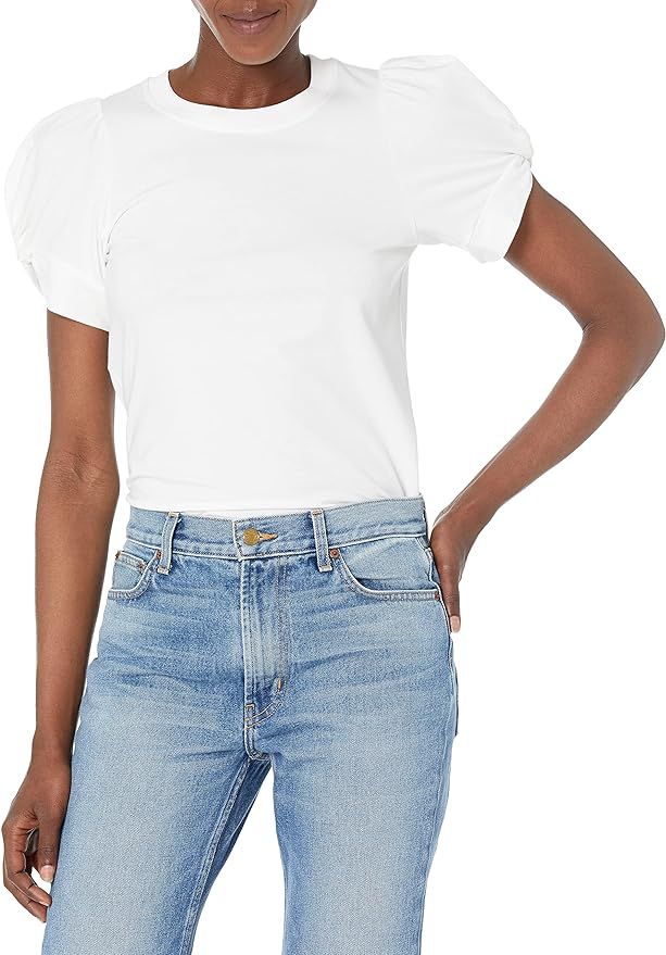 Women's Classic Fit Twist Sleeve Crew Neck T-Shirt | Amazon (US)