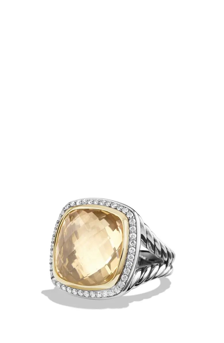 'Albion' Ring with Champagne Citrine and Diamonds with 18K Gold | Nordstrom