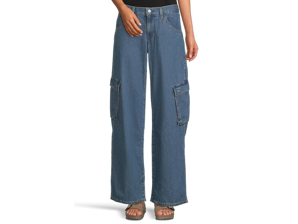 Levi's(r) Womens Superlow Loose Cargo Denim Women's Jeans All Over Blue : 29 32, Cotton/Denim | Zappos