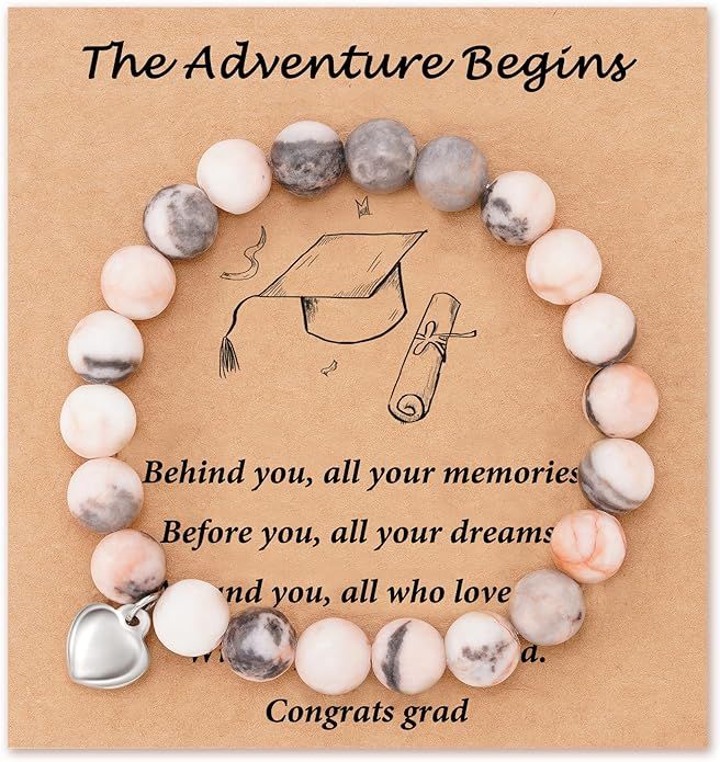 HGDEER 2024 Natural Stone Graduation Gifts for Women/Girls with Gift Message Card, Suitable As a ... | Amazon (US)