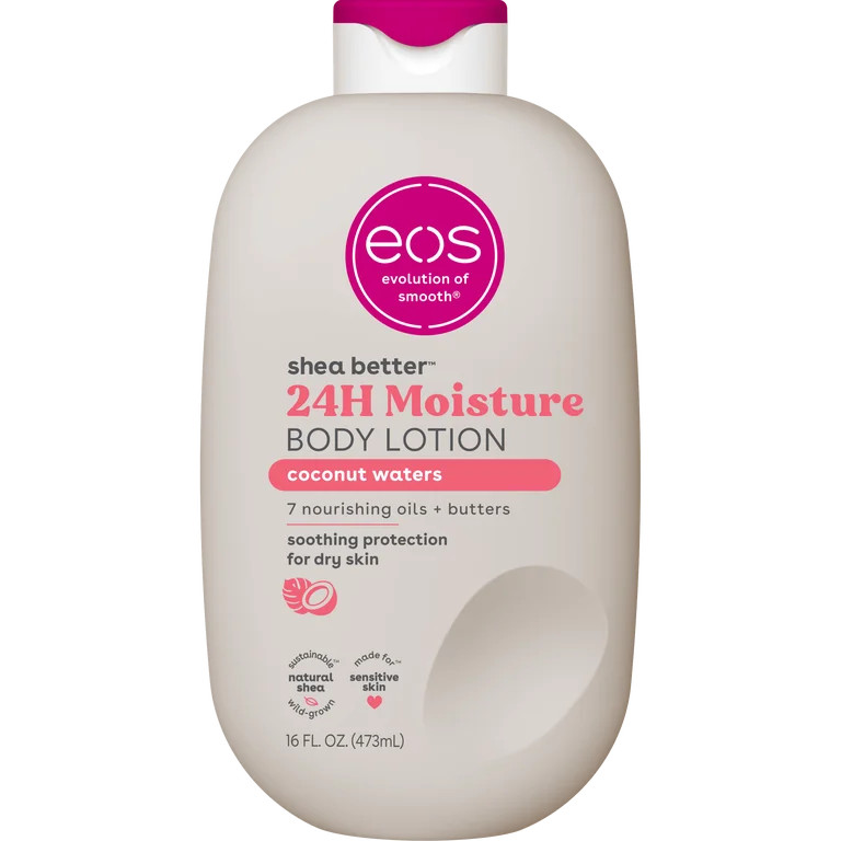 eos Shea Better Body Lotion - Coconut Waters, Made for Dryness, 16 fl oz. - Walmart.com | Walmart (US)