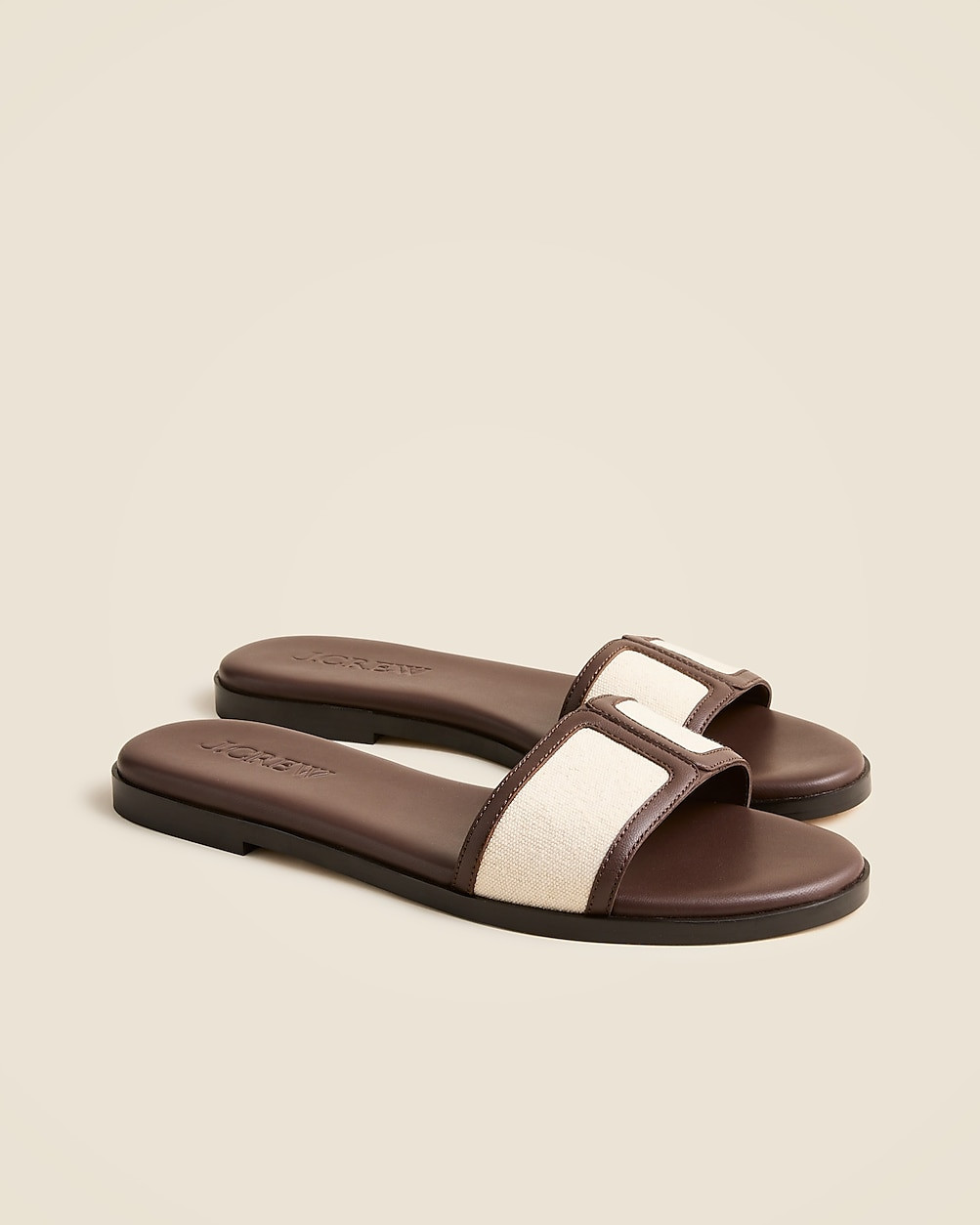 Georgina sandals in canvas and leather | J. Crew US
