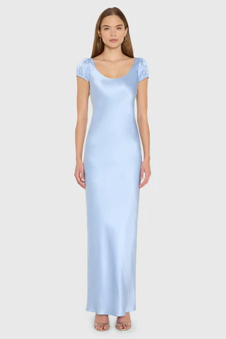 Amanda Uprichard Senna Maxi in Baby Blue - Size S | Amanda Uprichard