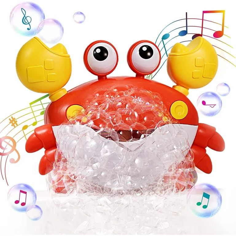 Bubble Crab Bath Toys, Automatic Bubble Maker Baby Bath Toys for Toddlers, Fun Bubble Toys with M... | Walmart (US)