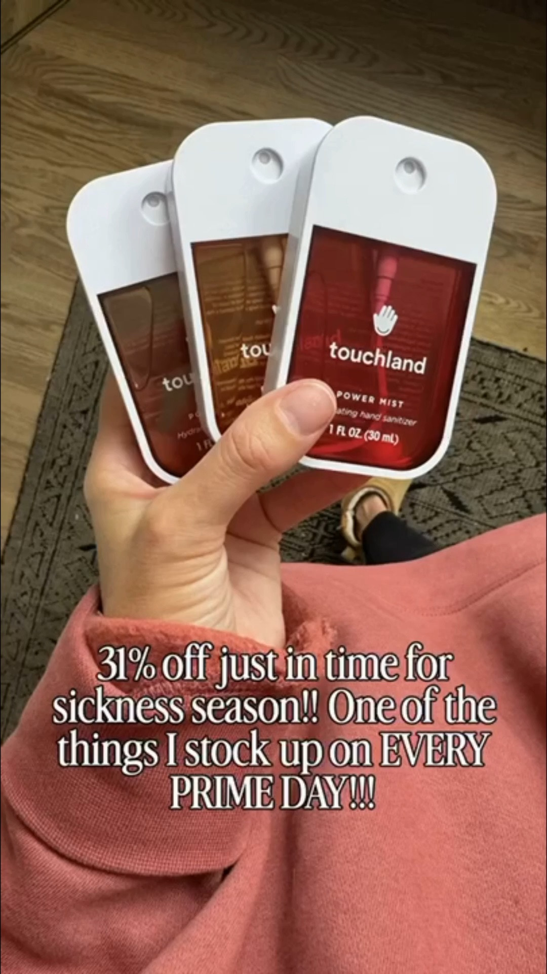 Best price I’ve seen for these Touchland hand sanitizers!! Grab now!!