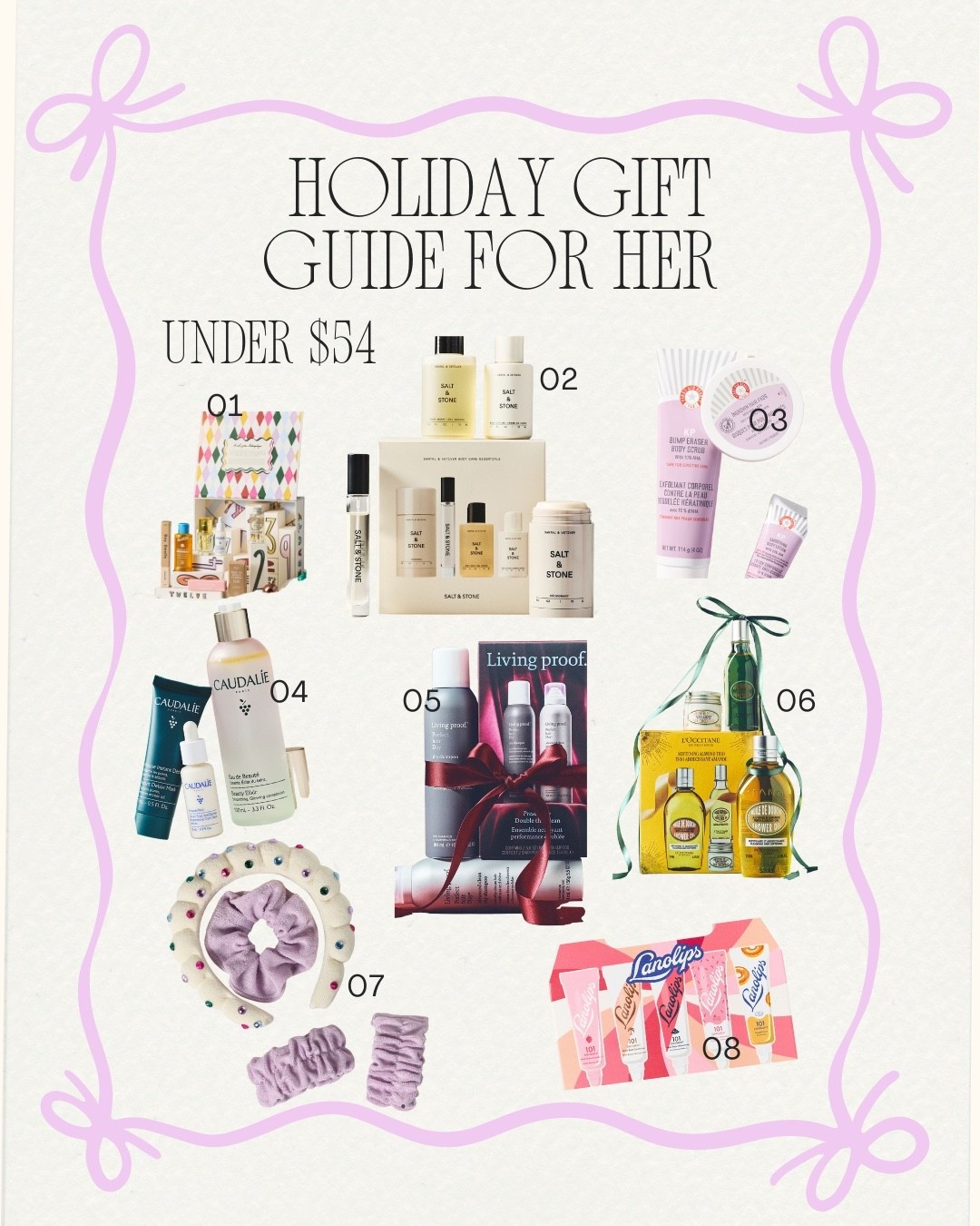 gift guide for HER under $54 🛍️🎁 

gift guide. holiday gifting 

#LTKGiftGuide #LTKFindsUnder50 #LTKBeauty
