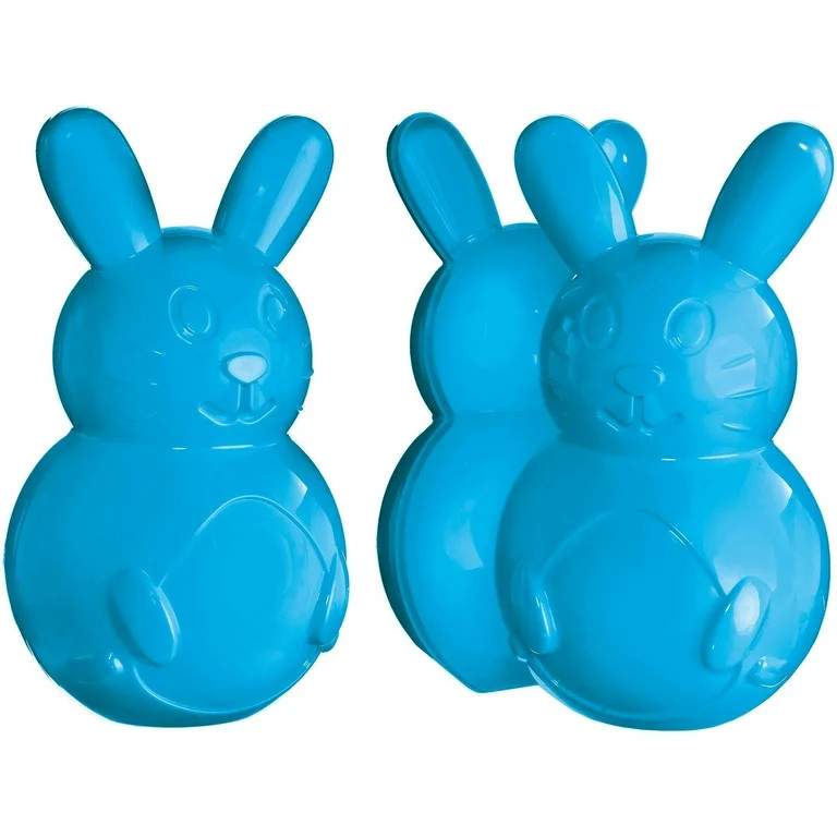 amscan Large Fillable Easter Bunny Gift Blue Plastic Favor Container, 10IN | Walmart (US)