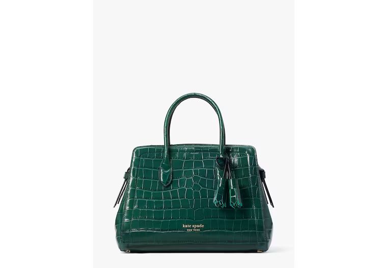 Knott Croc-embossed Medium Satchel | Kate Spade (US)