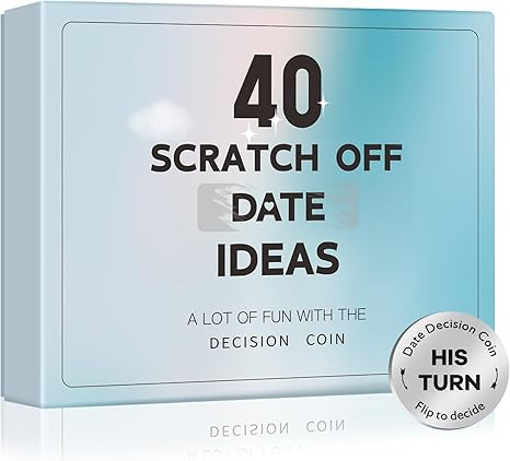 Valentines Day Gifts for Him Her Boyfriend Girlfriend, 40 Scratch Off Date Ideas Bridal Shower Gi... | Amazon (US)