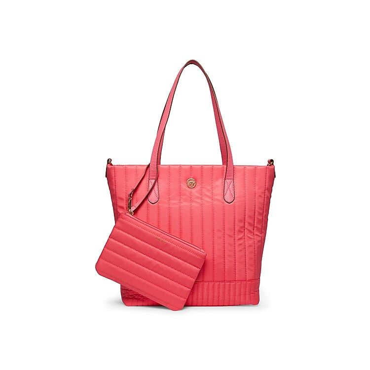 Anne Klein AK Quilted Nylon Tote | Women's | Coral | Size One Size | Handbags | Shoulder Bag | Tote | DSW