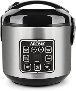 Aroma Housewares ARC-914SBD Digital Cool-Touch Rice Grain Cooker and Food Steamer, Stainless, Sil... | Amazon (US)
