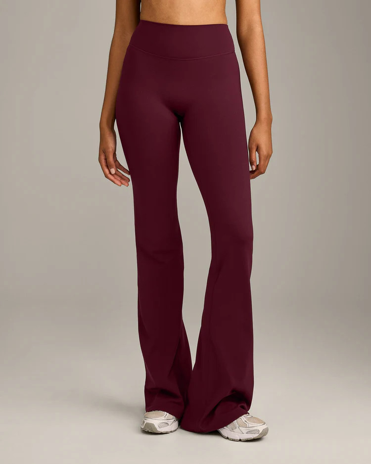 SoftMotion™ Flared Bottoms with Gray Logo 
 Cherry Lacquer Purple | Oner Active (UK / US)