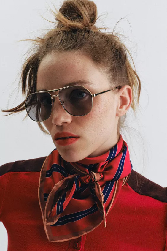 REVERSIBLE 100% VISCOSE STRIPED SCARF | Zara US