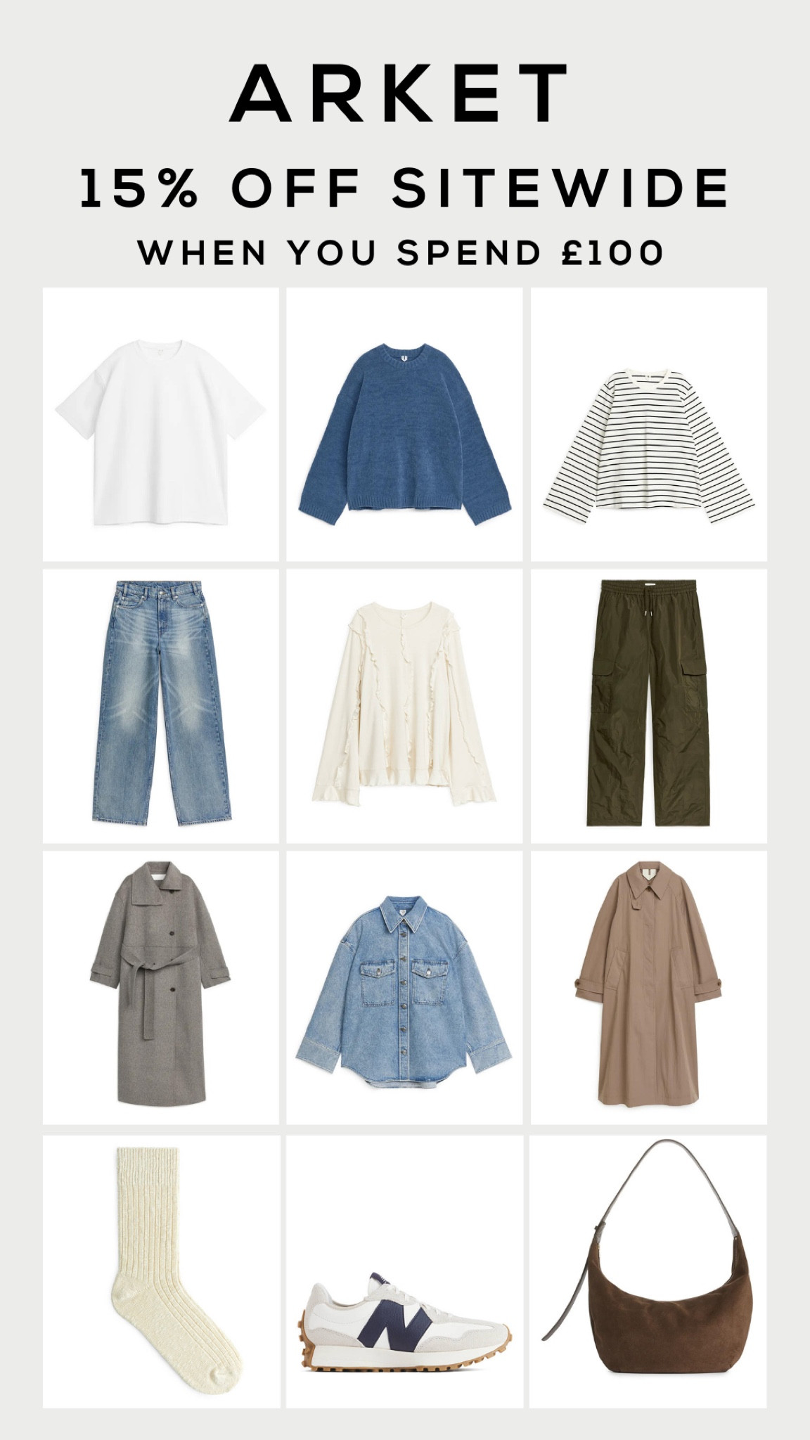 Arket selects. Current favourites. Autumn wardrobe. Season. Wardrobe essentials. Capsule wardrobe. Season sale. Discount.

#LTKsalealert #LTKSeasonal #LTKSale